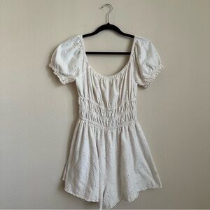 Urban Outfitters Eyelet Lace Babydoll Romper